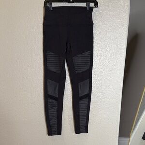 Alo Yoga black moto leggings
